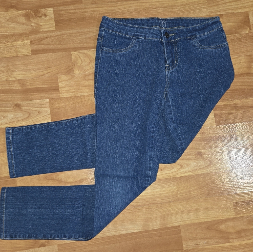 Girls Sz 12 RVT Brand Stretch Blue Jeans
